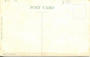 1.31 CPC - “Cambridge, Mass. Harvard Square” ca. 1907-1915 [Mason Bros., Boston, MA] (back)