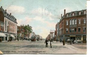 2.02 CPC - “Cambridge, Mass. Central Square and Massachusetts Ave.” ca.1906-1909 [Hugh Leighton Co., Portland, ME] *