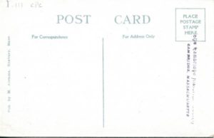 1.111 CPC - “Longfellow’s Study, Craigie House, Cambridge, Mass.” ca.1920-1929 [M. Abrams, Roxbury, MA] (back)