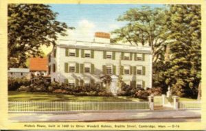1.88 CPC - “Nichols House, built in 1660 by Oliver Wendell Holmes, Brattle Street, Cambridge, Mass. – D-16” ca. 1936-1944 [United Art Co., Boston, MA] *
