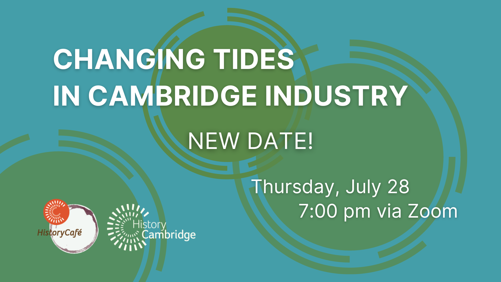 July 28 History Café: Changing Tides in Cambridge Industry
