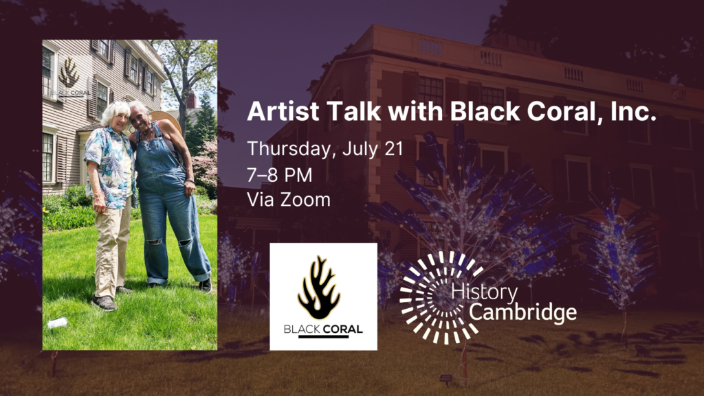 Artist Talk with Black Coral Thirsda, July 21, 7—8 PM, Via Zoom