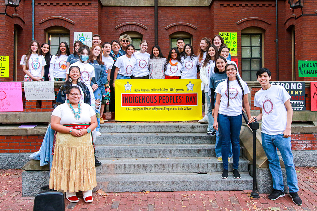 An Indigenous Peoples Day celebration at Harvard University in 2022.