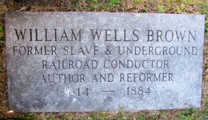 William Wells Brown’s grave in Cambridge Cemetery.