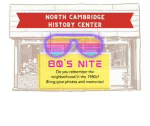 Flyer for 80s nite event
