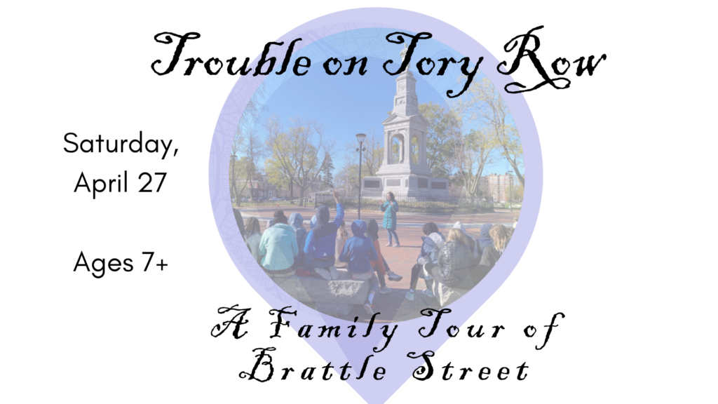 Flyer for Tory Row tour on April 27