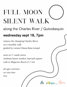 Full moon silent walk poster