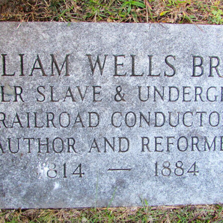 William Wells Brown’s grave in Cambridge Cemetery.