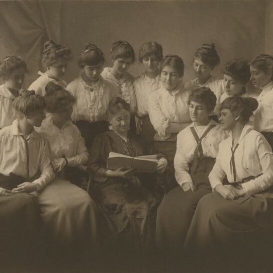 Members of the Bridgewater Normal School Kindergarten-Primary Class of 1915. Photo Credit: Digital Commonwealth